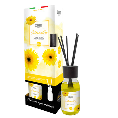 Irge Diffusore Ambiente con Bastoncini Citronella 125 ml