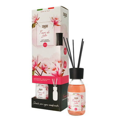 Irge Diffusore Ambiente con Bastoncini Fiori di Loto 125 ml