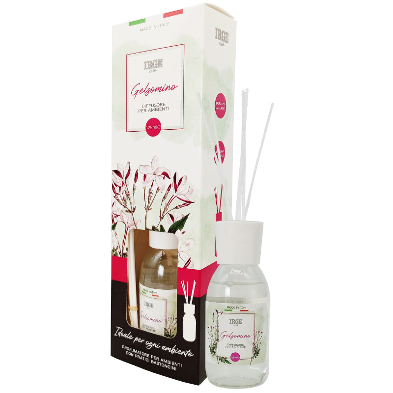 Irge Diffusore Ambiente con Bastoncini Gelsomino 125 ml