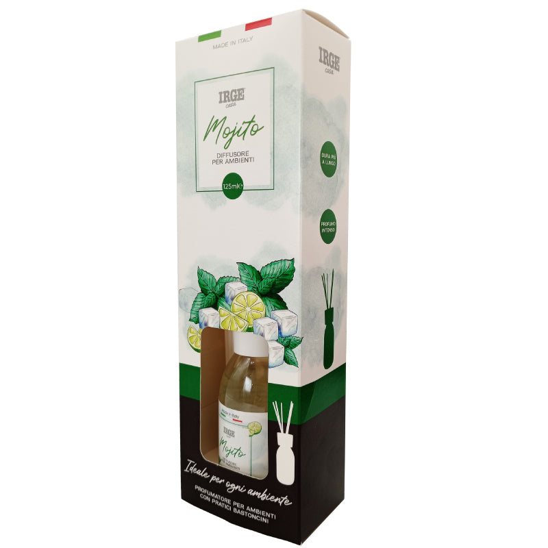 Irge Diffusore Ambiente con Bastoncini Mojito 125 ml