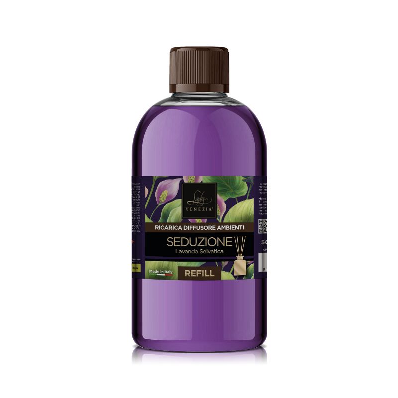 RICARICA DIFFUSORE AMBIENTE - SENSAZIONI 500ml - SEDUZIONE - LAVANDA SELVATICA