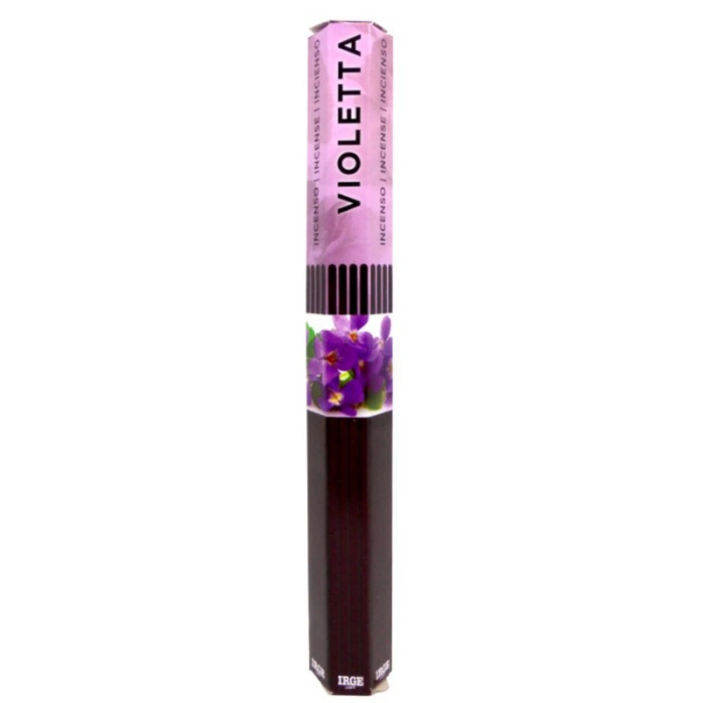 IRGE Incenso Violetta 20 bastoncini Made in India fragranza violetta floreale delicata cipriata