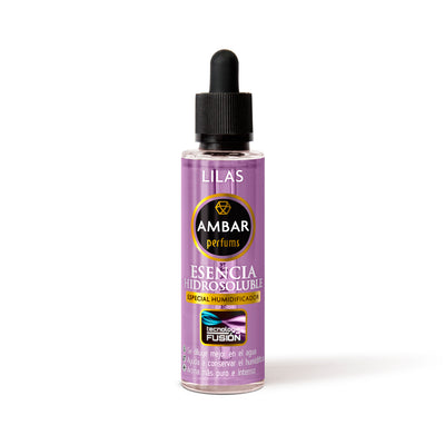 Flacone Ambar Perfums essenza idrosolubile 50ml Lillà con profumo floreale per umidificatori con tecnologia Fusion