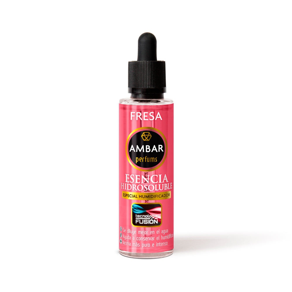 Flacone Ambar Perfums essenza idrosolubile 50ml Fragola tecnologia Fusion per umidificatori