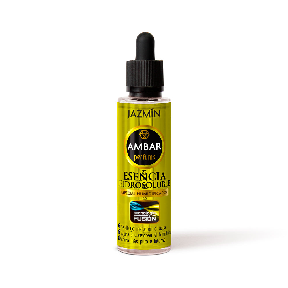 Flacone Ambar Perfums essenza idrosolubile 50ml Gelsomino con note floreali di fiore bianco per umidificatori Fusion