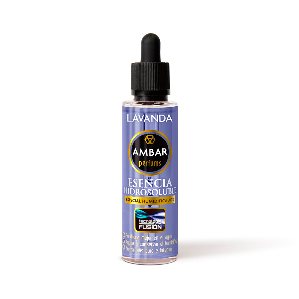 Flacone Ambar Perfums essenza idrosolubile 50ml Lavanda con bouquet agreste e note di camomilla per umidificatori Fusion