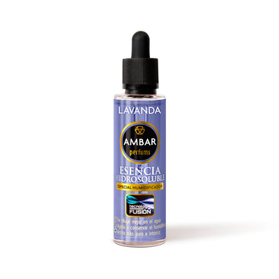 Flacone Ambar Perfums essenza idrosolubile 50ml Lavanda con bouquet agreste e note di camomilla per umidificatori Fusion
