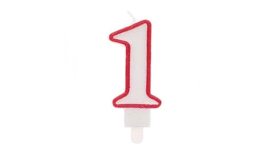 CANDELINA NUMERO 1 ROSSO