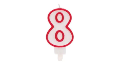 CANDELINA NUMERO 8 ROSSO