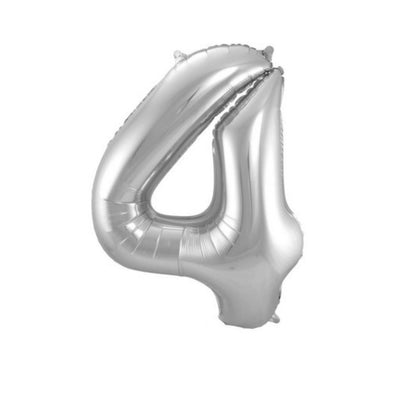Pallone Foil balloon N.4 Argento - 86 cm