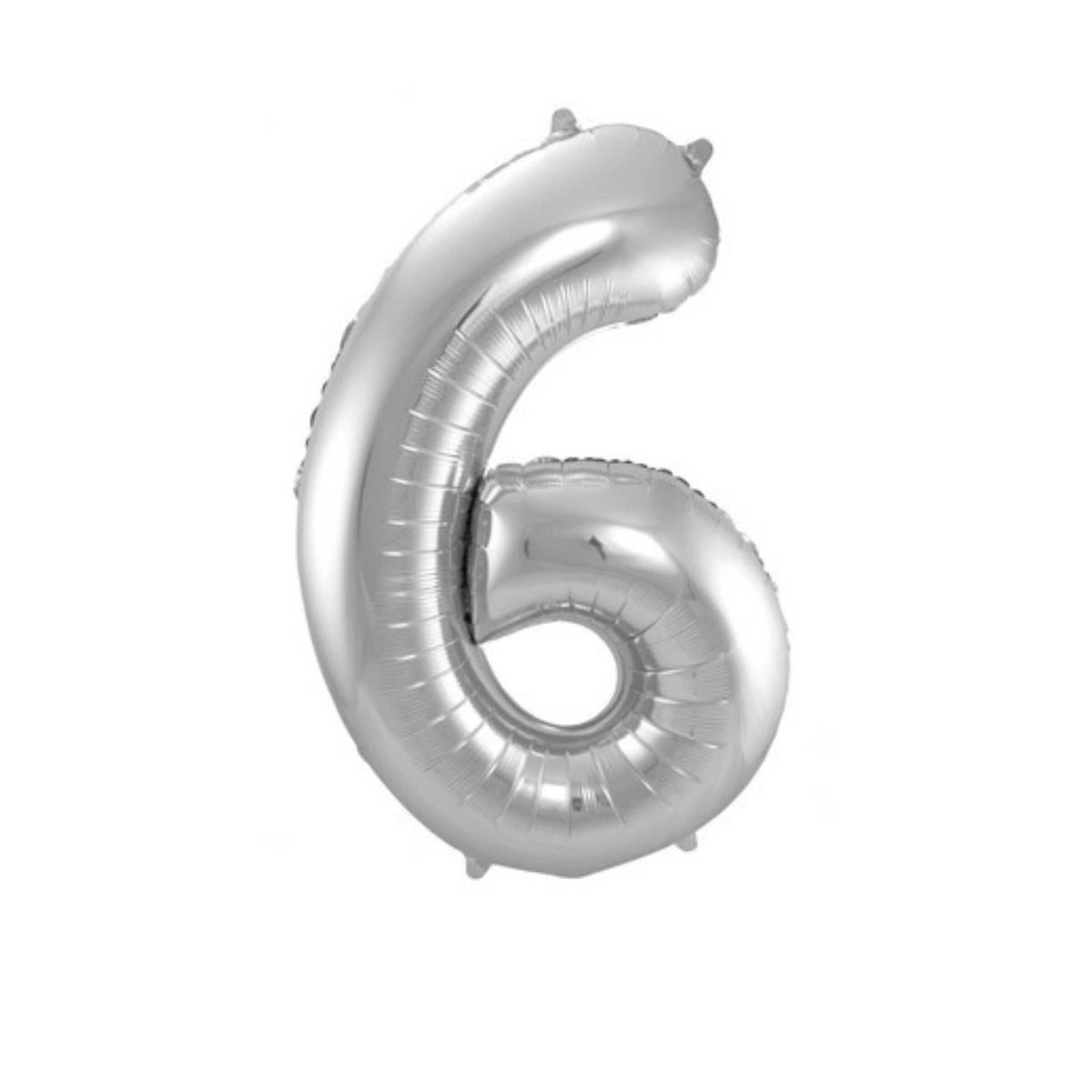 Pallone Foil balloon N.6 Argento - 86 cm