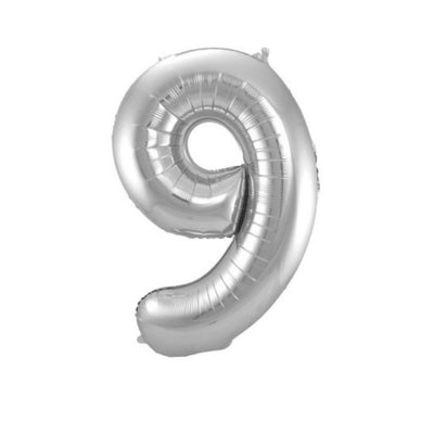 Pallone Foil balloon N.9 Argento - 86 cm