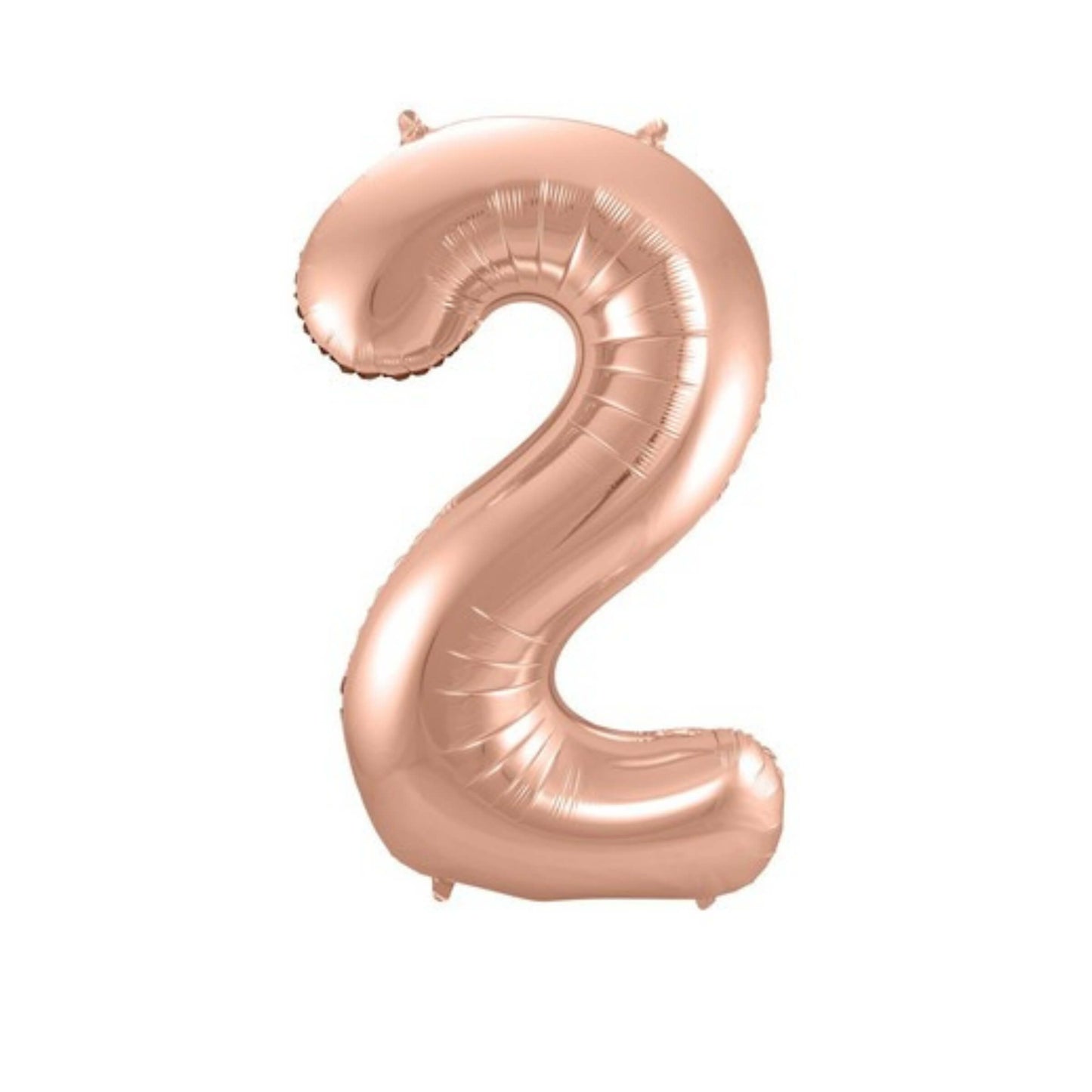 Pallone foil gigante numero 2 colore rosa gold 86 cm decorazione festa