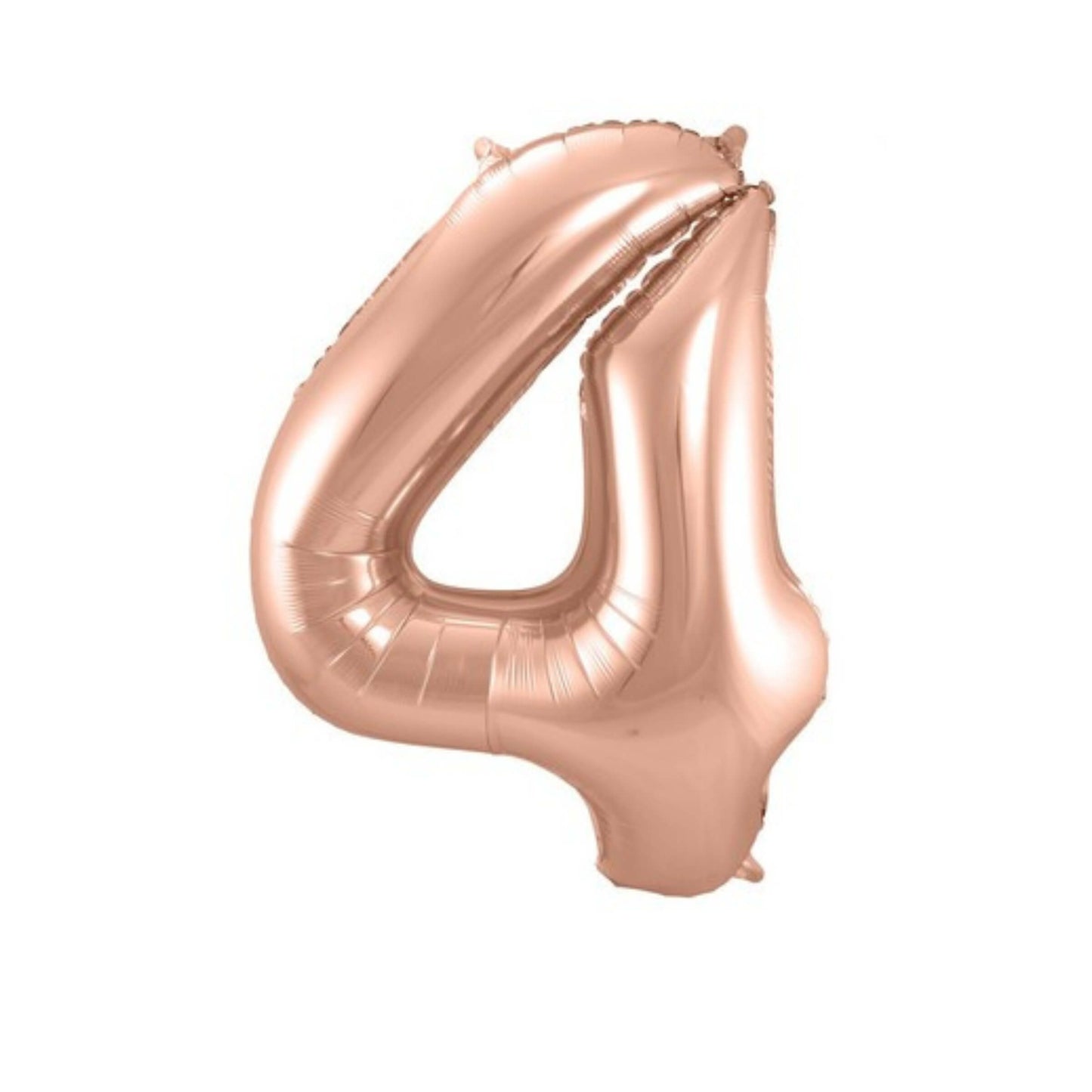 Pallone foil gigante numero 4 colore rosa gold 86 cm decorazione festa