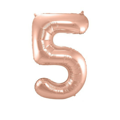Pallone Foil balloon N.5 Rosa Gold - 86 cm
