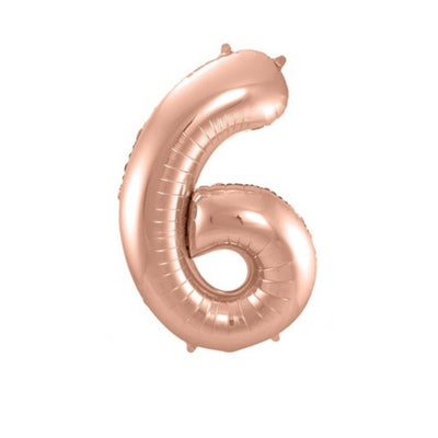 Pallone Foil balloon N.6 Rosa Gold - 86 cm