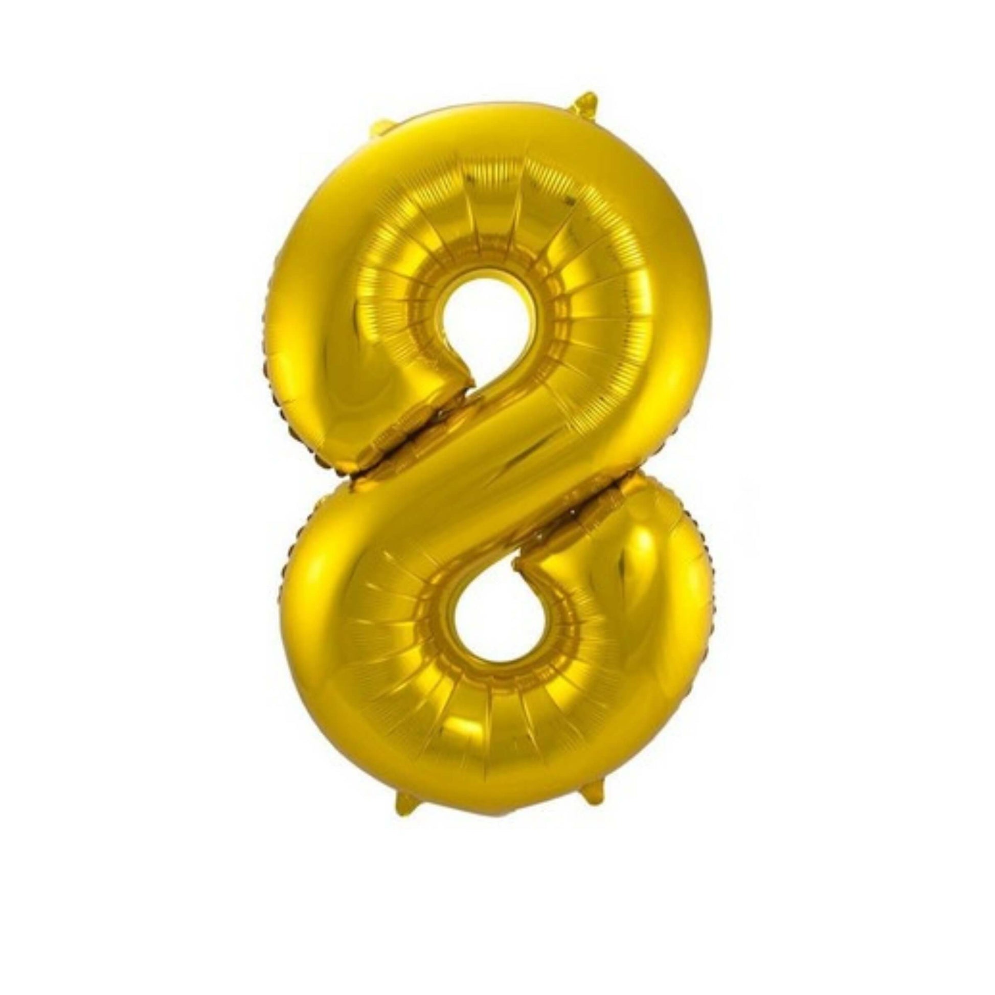 Pallone foil gigante numero 8 colore oro 86 cm decorazione festa