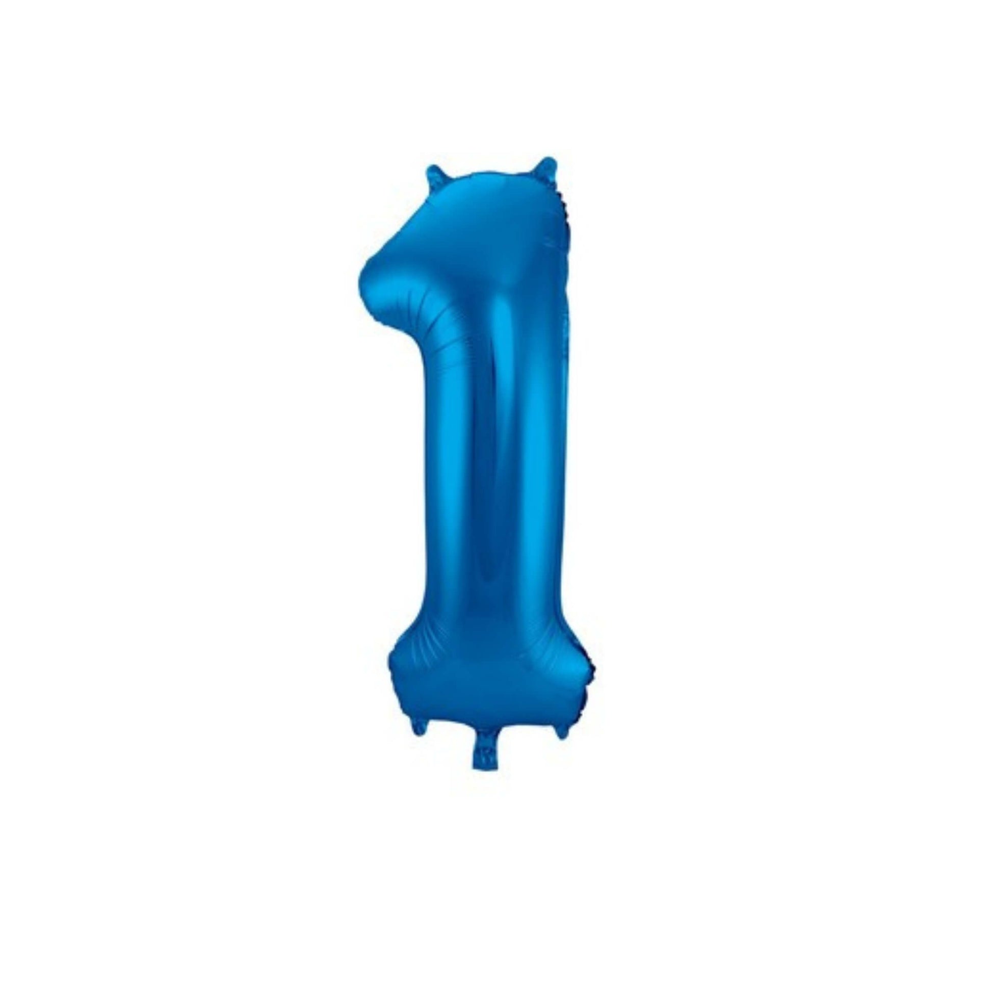 Pallone foil gigante numero 1 colore blu 86 cm decorazione festa