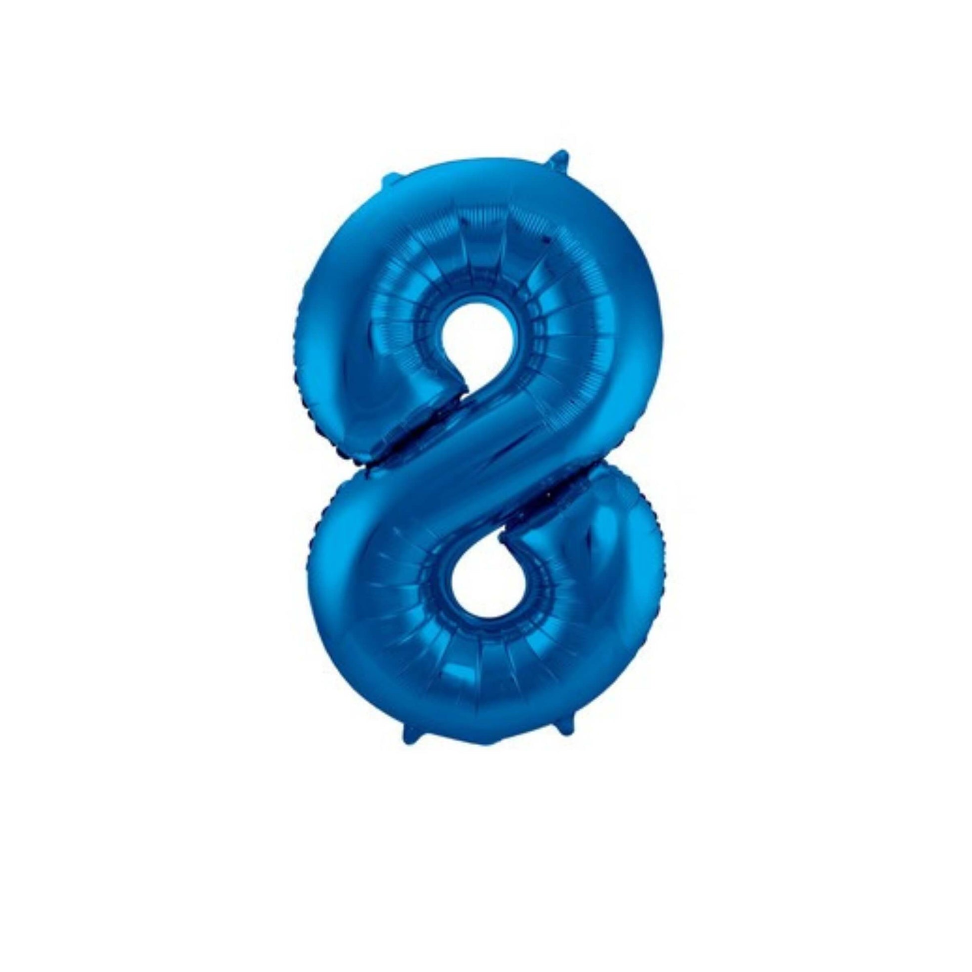 Pallone foil gigante numero 8 colore blu 86 cm decorazione festa