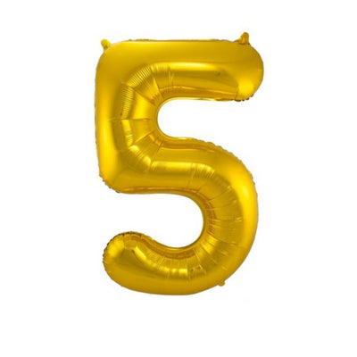 Pallone Foil balloon N.5 Oro - 86 cm