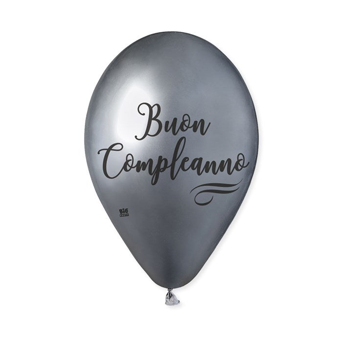 1 Palloncino 13 Pollici - 33 cm Shiny Buon Compleanno Prestige