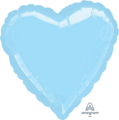 Pallone foil 17" - 42 cm Cuore Azzurro
