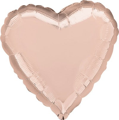 Pallone foil 17" - 42 cm Cuore Rose Gold