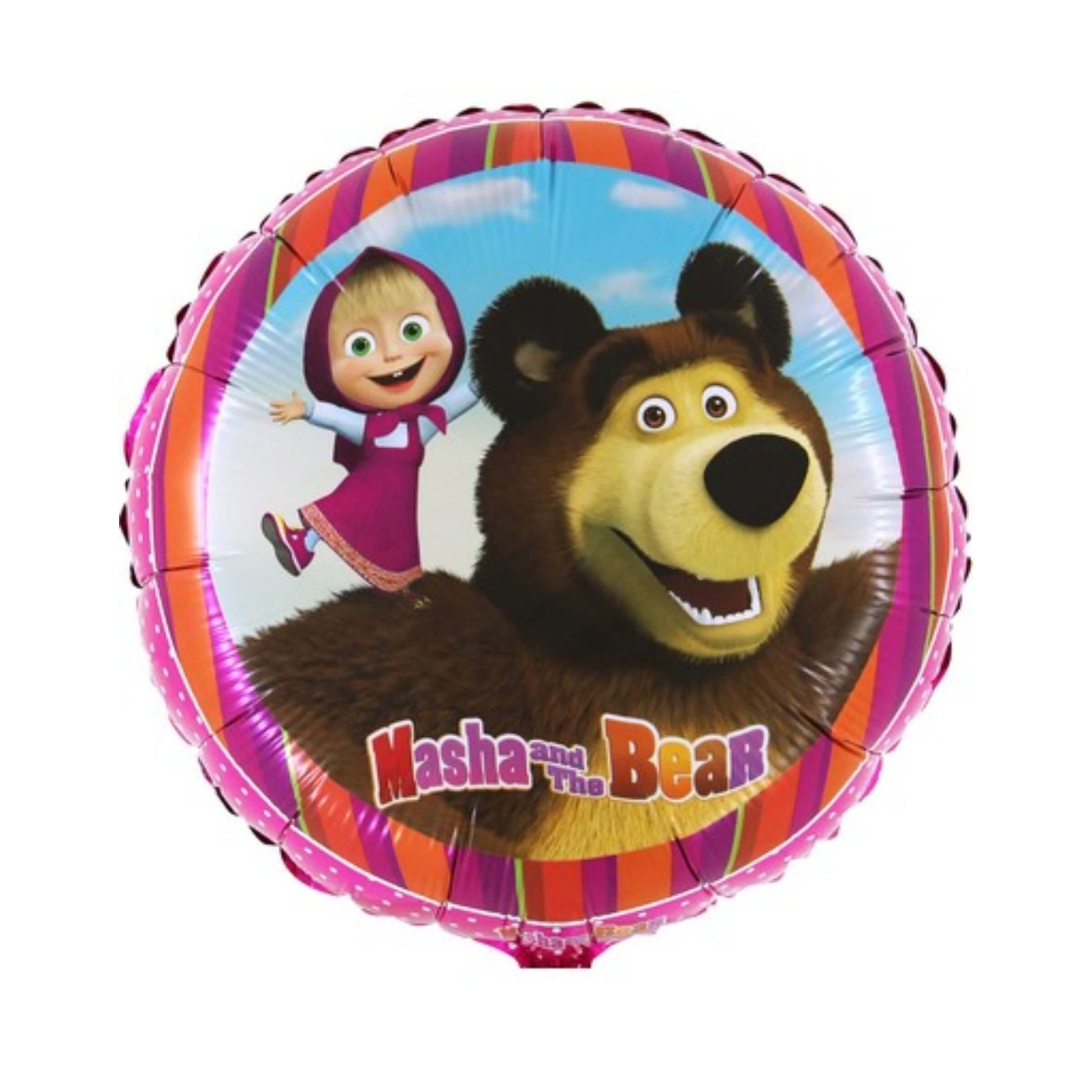 Palloncino mylar 18 pollici Masha e Orso 45 cm finitura lucida