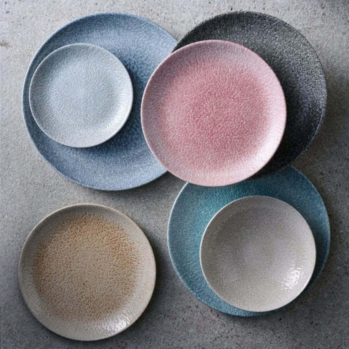 Churchill Studio Prints Raku Topaz Blue Piatto Piano 28,8 cm 12 Pezzi
