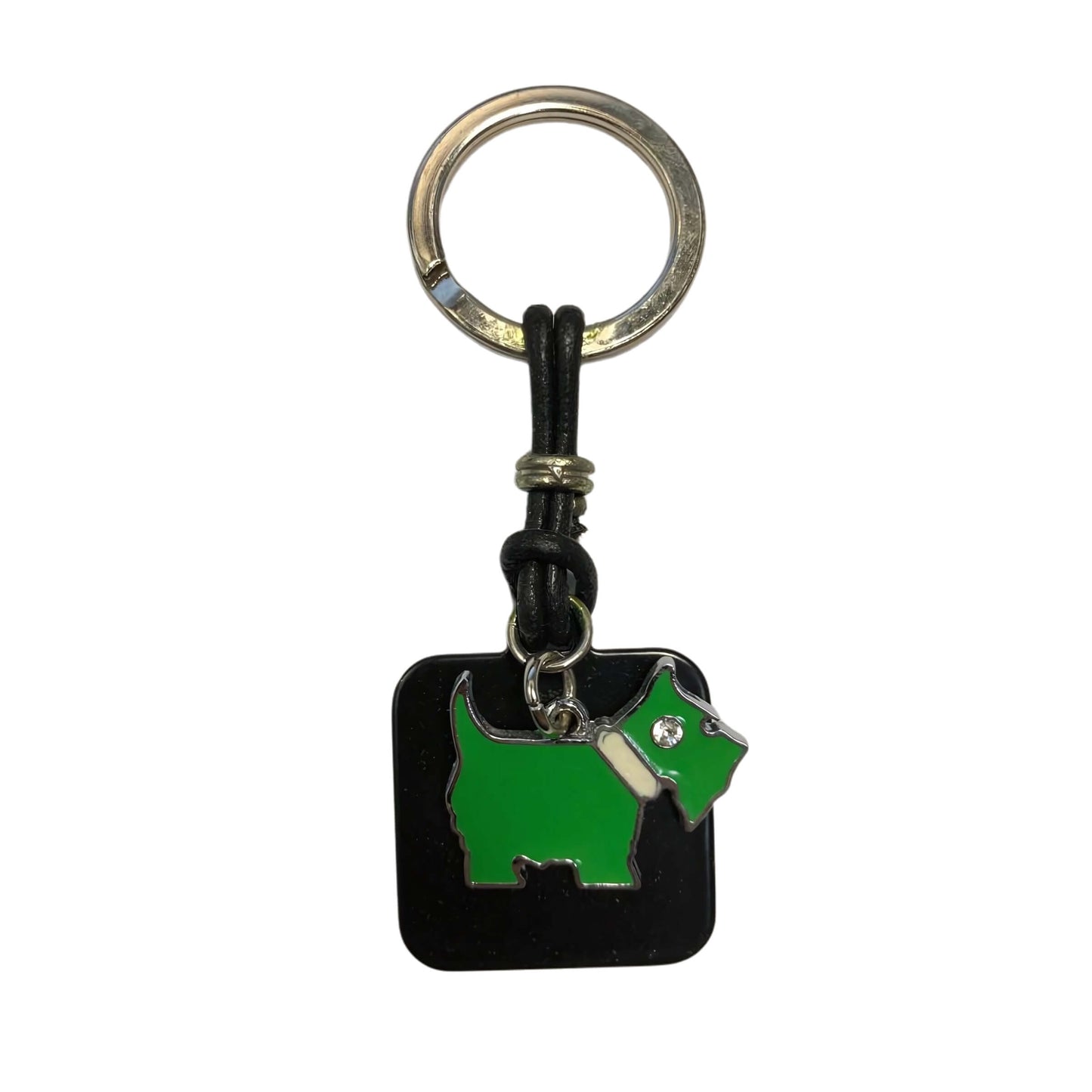 P.TA CHIAVI PREDAN 108/37 PLACCHETTA NERA CON CHARMS CANE