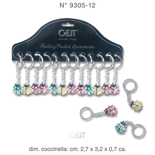 P.TA CHIAVI CRYSTAL HC FASHION LADYBUG IN CARTELLA - 9305-12