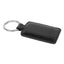 Dettaglio anello metallo portachiavi Zippo vera pelle nera S07501
