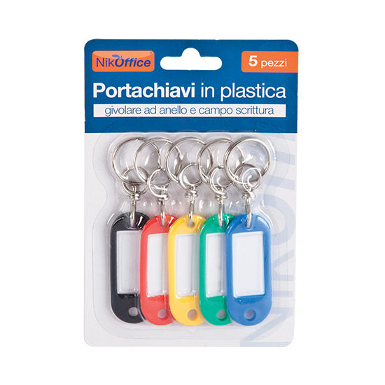 BLISTER TARGHETTE PORTACHIAVI NIKOFFICE (6PZ)