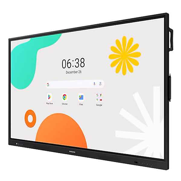 Lavagna Touch Flip WAF 86” 4K – S.O. Android 14 – 400 nit - Google Store - VESA 800x600 - 62kg - 209x126cm - Slot OPS - Compatibile con Miracast e AirPlay 2 - 3 anni garanzia on-site - Samsung