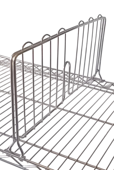 Metallika Divisorio per Ripiano in Acciaio Cromato