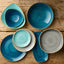 Churchill Stonecast Java Blue Puntinato Piatto Frutta 21,7 cm 12 Pezzi