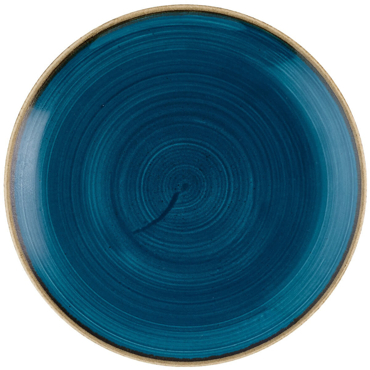 Churchill Stonecast Java Blue Puntinato Piatto Frutta 21,7 cm 12 Pezzi