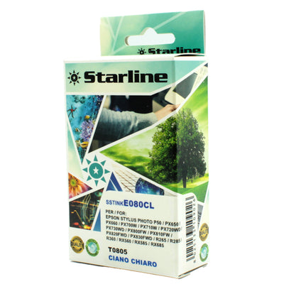 Starline - Cartuccia ink - per Epson - Ciano chiaro - C13T08054011 - T0805 - 11,4ml