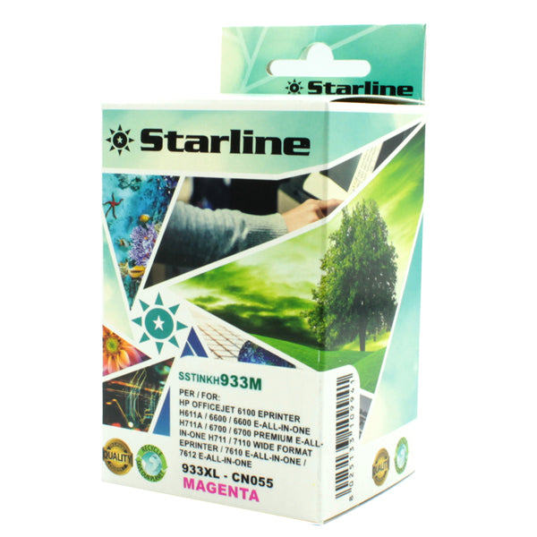 Starline - Cartuccia ink Compatibile - per HP 933 - Magenta - CN055AN - 14ml