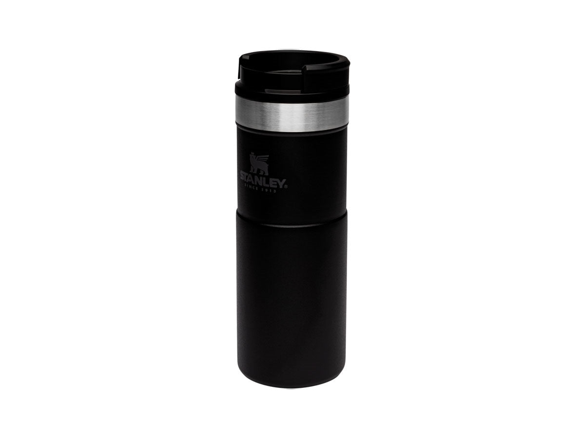 Stanley CLASSIC NEVERLEAK TRAVEL MUG 16oz/ 470ml Matte Black Pebble