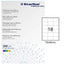 Etichette adesive - in carta - permanenti - 70 x 48 mm - 18 et/fg - 100 fogli - bianco - Starline