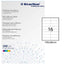 Etichette adesive - in carta - permanenti - 105 x 36 mm - 16 et/fg - 100 fogli - bianco - Starline