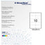 Etichette adesive - in carta - permanenti - 105 x 59 mm - 10 et/fg - 100 fogli - bianco - Starline