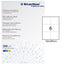 Etichette adesive - in carta - permanenti - 105 x 99 mm - 6 et/fg - 100 fogli - bianco - Starline