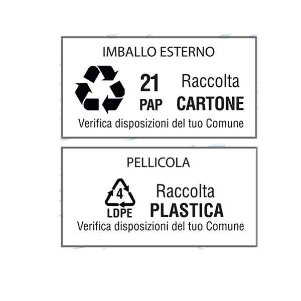 Etichette adesive - in carta - permanenti - 210 x 148,5 mm - 2 et/fg - 100 fogli - bianco - Starline