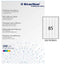 Etichette adesive - in carta - permanenti - 42 x 16,9 mm - 85 et/fg - 100 fogli - bianco - Starline