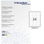 Etichette adesive - in carta - permanenti - 70 x 35 mm - 24 et/fg - 100 fogli - bianco - Starline