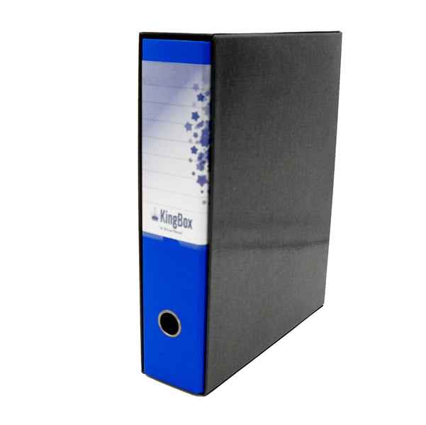 Registratore Kingbox - dorso 8 cm - protocollo 23 x 33 cm - blu - Starline