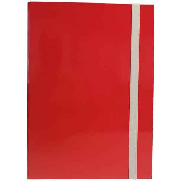 Cartella progetto - con elastico - dorso 3 cm - rosso - Starline