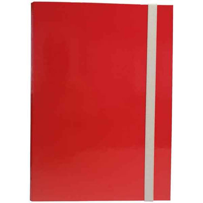 Cartella progetto - con elastico - dorso 3 cm - rosso - Starline
